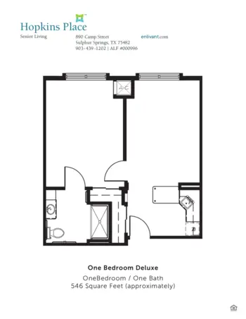 Floorplan of Hopkins Place, Assisted Living, Sulphur Springs, TX 4
