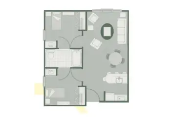 Floorplan of Morningside of Beaufort, Assisted Living, Beaufort, SC 3