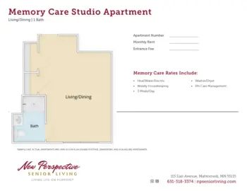 Floorplan of New Perspective Mahtomedi, Assisted Living, Memory Care, Mahtomedi, MN 1