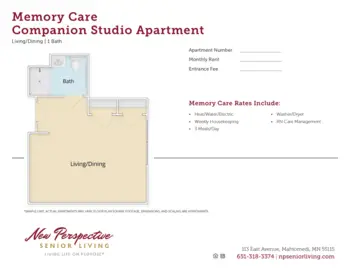 Floorplan of New Perspective Mahtomedi, Assisted Living, Memory Care, Mahtomedi, MN 2