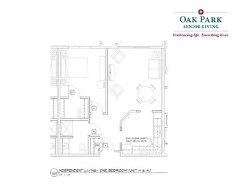 Floorplan of Oak Park Senior Living, Assisted Living, Memory Care, Oak Park Heights, MN 1