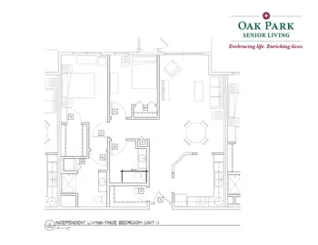 Floorplan of Oak Park Senior Living, Assisted Living, Memory Care, Oak Park Heights, MN 4