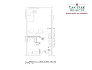 Floorplan of Oak Park Senior Living, Assisted Living, Memory Care, Oak Park Heights, MN 6