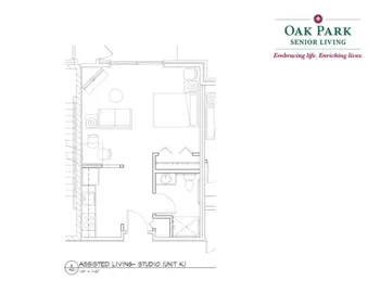 Floorplan of Oak Park Senior Living, Assisted Living, Memory Care, Oak Park Heights, MN 7