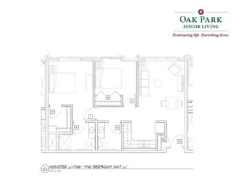 Floorplan of Oak Park Senior Living, Assisted Living, Memory Care, Oak Park Heights, MN 9