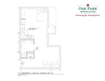 Floorplan of Oak Park Senior Living, Assisted Living, Memory Care, Oak Park Heights, MN 10