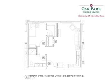 Floorplan of Oak Park Senior Living, Assisted Living, Memory Care, Oak Park Heights, MN 11