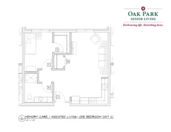 Floorplan of Oak Park Senior Living, Assisted Living, Memory Care, Oak Park Heights, MN 20