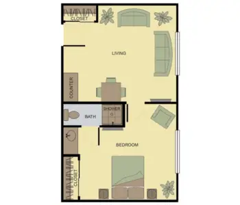 Floorplan of Olympics West Retirement Inn, Assisted Living, Tumwater, WA 2