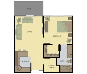 Floorplan of Olympics West Retirement Inn, Assisted Living, Tumwater, WA 4