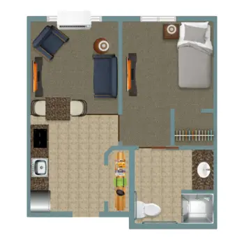 Floorplan of Peaceful Pines Senior Living, Assisted Living, Rapid City, SD 15
