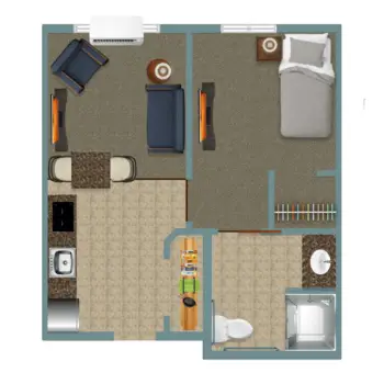 Floorplan of Peaceful Pines Senior Living, Assisted Living, Rapid City, SD 2