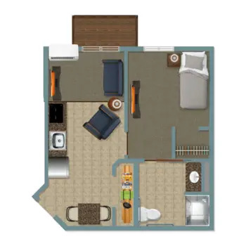 Floorplan of Peaceful Pines Senior Living, Assisted Living, Rapid City, SD 10