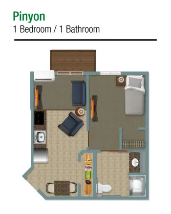 Floorplan of Peaceful Pines Senior Living, Assisted Living, Rapid City, SD 20