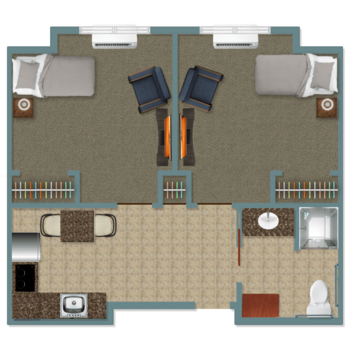 Floorplan of Peaceful Pines Senior Living, Assisted Living, Rapid City, SD 7