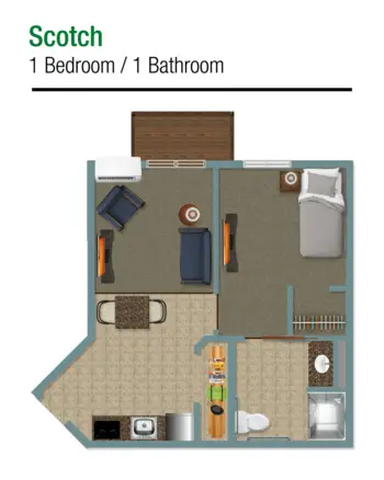 Floorplan of Peaceful Pines Senior Living, Assisted Living, Rapid City, SD 1