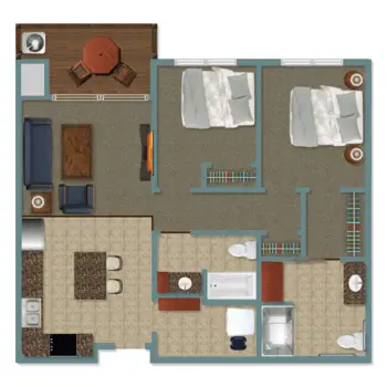 Floorplan of Peaceful Pines Senior Living, Assisted Living, Rapid City, SD 5