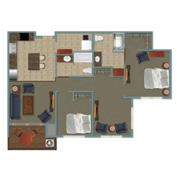 Floorplan of Peaceful Pines Senior Living, Assisted Living, Rapid City, SD 13