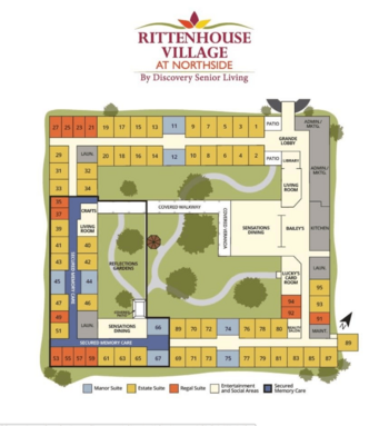 Floorplan of Rittenhouse Village at Northside, Assisted Living, Indianapolis, IN 1