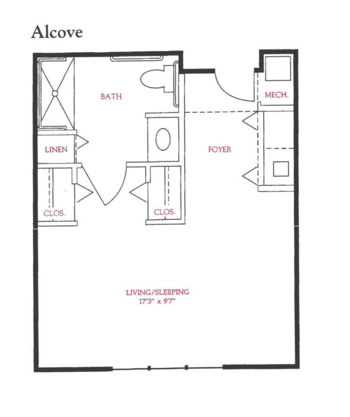 Floorplan of Royal Oaks, Assisted Living, Adrian, GA 1