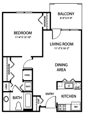 Floorplan of Royal Oaks, Assisted Living, Adrian, GA 4