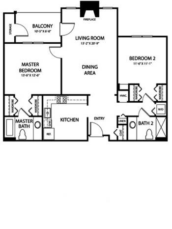 Floorplan of Royal Oaks, Assisted Living, Adrian, GA 5