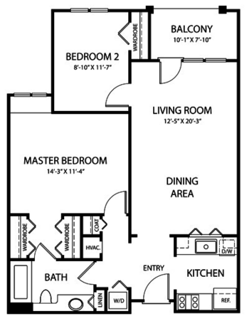 Floorplan of Royal Oaks, Assisted Living, Adrian, GA 6