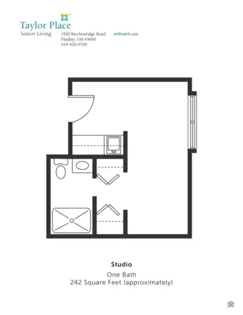 Floorplan of Taylor Place, Assisted Living, Findlay, OH 1
