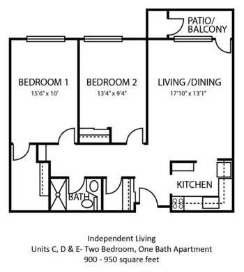 Floorplan of The Amberleigh, Assisted Living, Amherst, NY 6