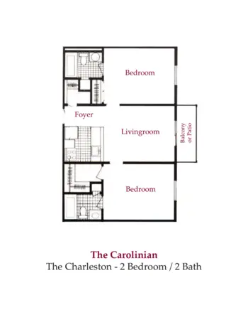 Floorplan of The Carolinian Retirement Community, Assisted Living, Memory Care, Florence, SC 1