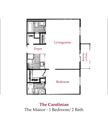 Floorplan of The Carolinian Retirement Community, Assisted Living, Memory Care, Florence, SC 2