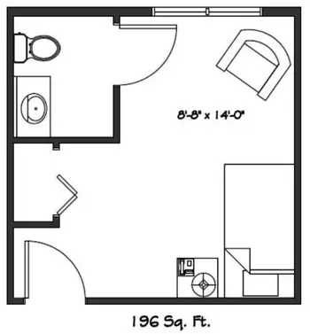 Floorplan of The Lodge at Whispering Pines, Assisted Living, Plover, WI 1