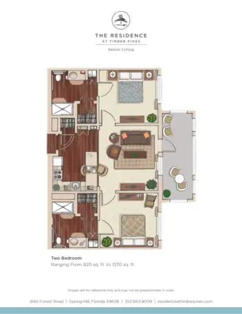 Floorplan of The Residence at Timber Pines, Assisted Living, Spring Hill, FL 5