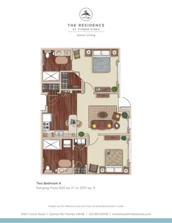 Floorplan of The Residence at Timber Pines, Assisted Living, Spring Hill, FL 6