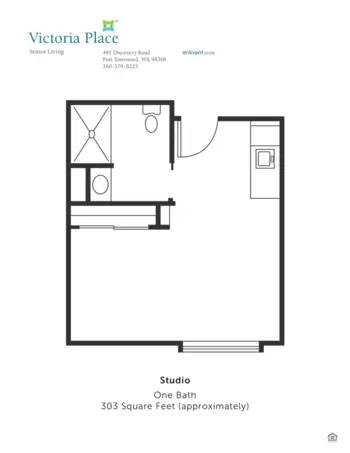 Floorplan of Victoria Place, Assisted Living, Port Townsend, WA 1