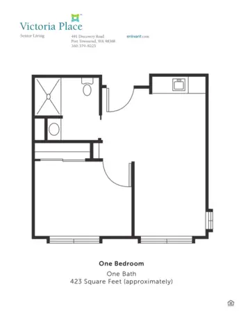 Floorplan of Victoria Place, Assisted Living, Port Townsend, WA 2