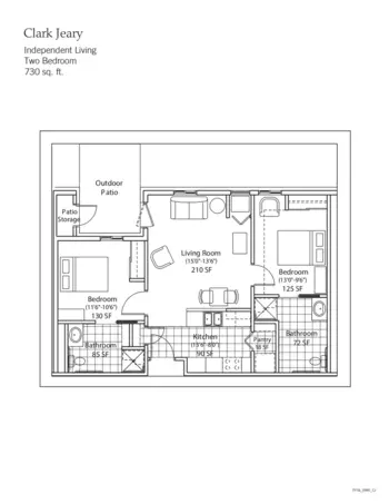 Floorplan of Yankee Hill Village, Assisted Living, Memory Care, Lincoln, NE 2