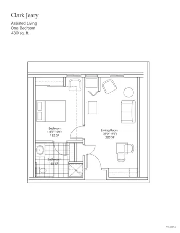 Floorplan of Yankee Hill Village, Assisted Living, Memory Care, Lincoln, NE 4