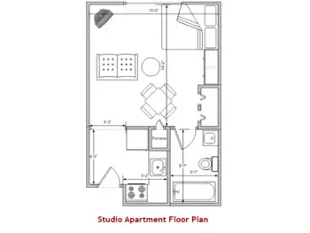 Floorplan of Autumn Ridge Supportive Living Facility, Assisted Living, Vienna, IL 4