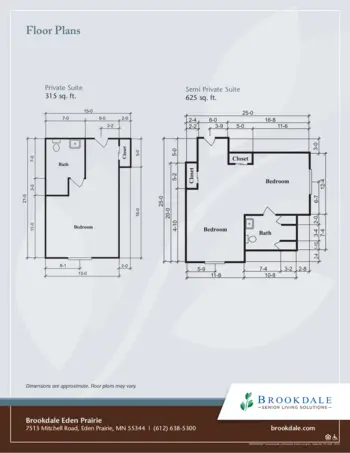 Floorplan of Brookdale Eden Prairie, Assisted Living, Memory Care, Eden Prairie, MN 1