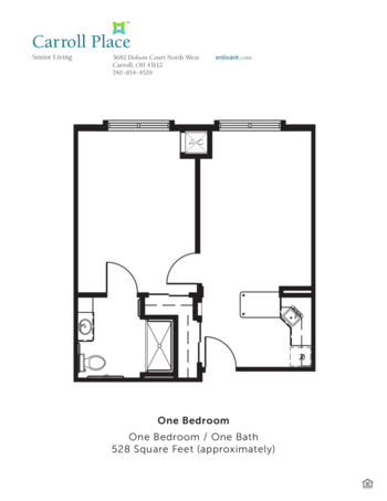Floorplan of Carroll Place, Assisted Living, Carroll, OH 2