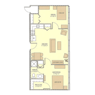 Floorplan of Magnolia Terrace, Assisted Living, Galion, OH 4