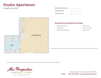 Floorplan of New Perspective Cloquet, Assisted Living, Memory Care, Cloquet, MN 1