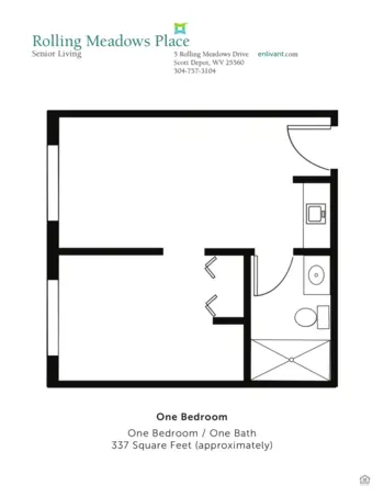 Floorplan of Rolling Meadows Place, Assisted Living, Scott Depot, WV 3