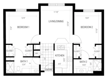 Floorplan of The Windsor Senior Living Community, Assisted Living, Mandeville, LA 5