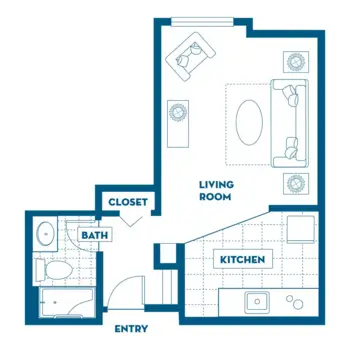 Floorplan of Washington Oakes, Assisted Living, Everett, WA 4