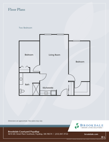 Floorplan of Brookdale Courtyard Puyallup, Assisted Living, Puyallup, WA 3