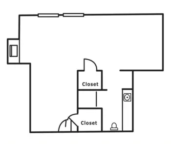Floorplan of Brunswick Village, Assisted Living, Grass Valley, CA 2