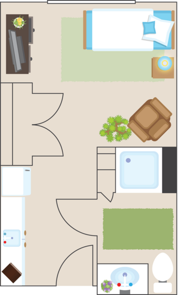 Floorplan of Colonial Oaks at Katy, Assisted Living, Katy, TX 6
