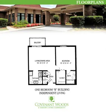 Floorplan of Covenant Woods a Senior Living Community, Assisted Living, Columbus, GA 2